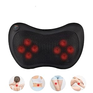 Masajeador Almohada con Calor para Amasar Relajar Contracturas y Dolores