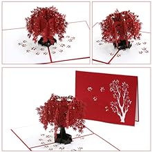 Amazon | 紅葉のグリーティングカード 誕生日カード