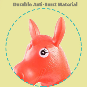 Musical Inflatable Jumping Animals For Kids With Light Music Cow , Horse , Deer 6 Hj