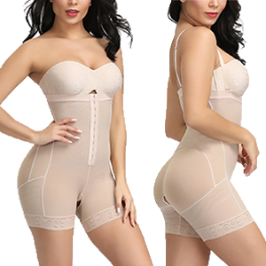 women shapewear thigh slimmer butt lifter tummy control bodysuit