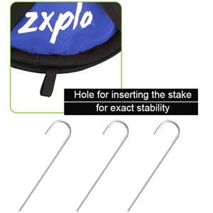 3 x Strong & Durable Steel Stakes Included