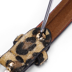 thin leopard print belt