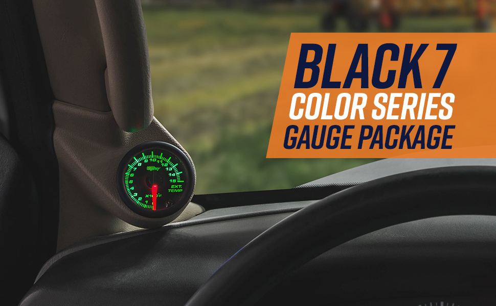 Black 7 Color Series Gauge Package