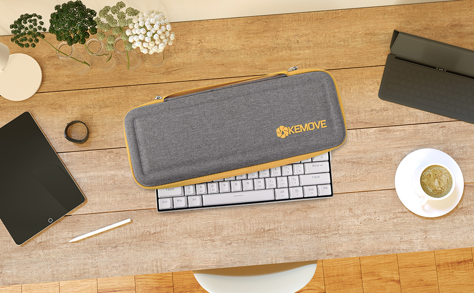 KEMOVE X DIERYA Keyboard Travel Case, Hard EVA Sleeve Carrying Cover