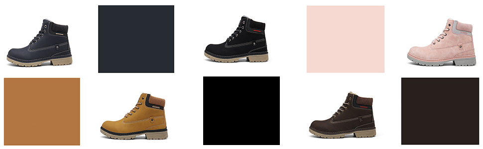 Snow Boots Womens Mens Winter Flat Ankle Boots Warm Fur Lined Fashion Combat Shoes Casual Sneakers