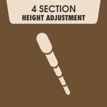 Adjustable tripod height