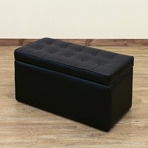 CORO　収納スツール　ブラック Amazon｜CORO 収納ベンチ 収納スツール ワイド 二人用 ブラウン