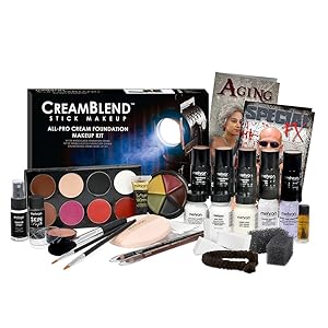 mahron theatrical setting powder sfx prostetic greasepaint costume body translucent set sealing