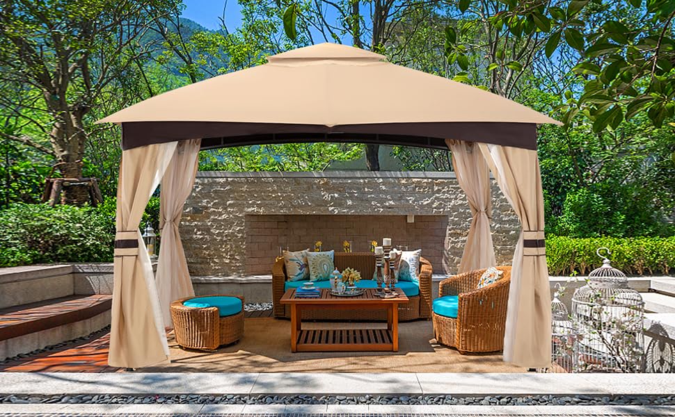 ABCCANOPY 8' x 8' Gazebos Patio Garden Gazebo with