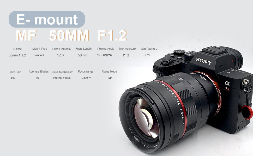 Amazon.com : MEKE 50mm F1.2 Large Aperture Full Frame Manual