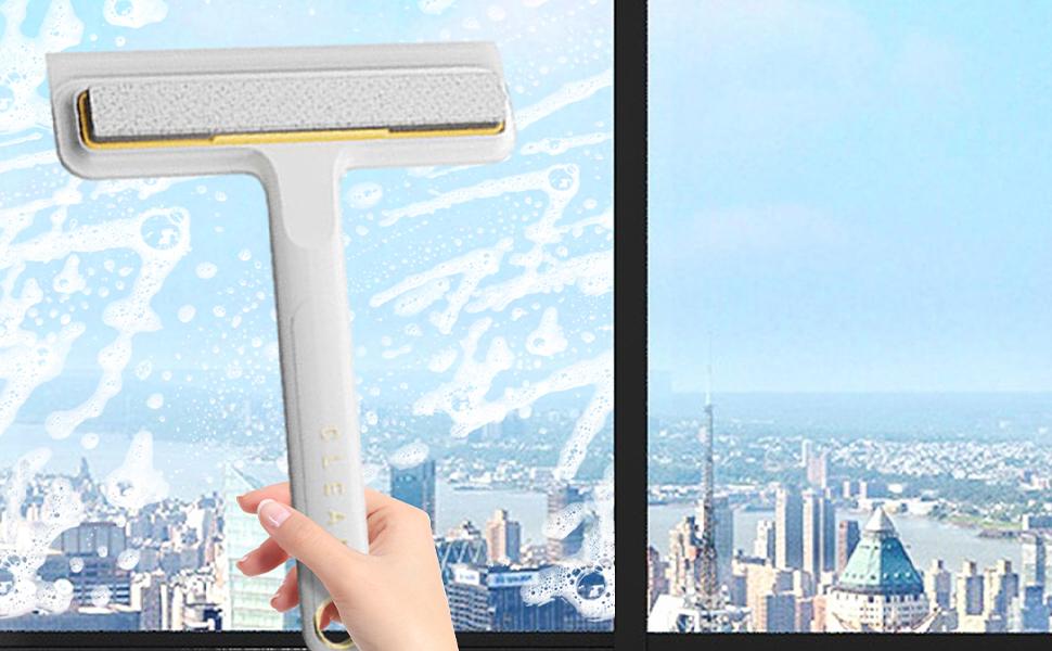 Window Cleaning Brush,4-in-1 Brush Cleaners For Screen - Wet And Dry Dual-Use, Household Screen
