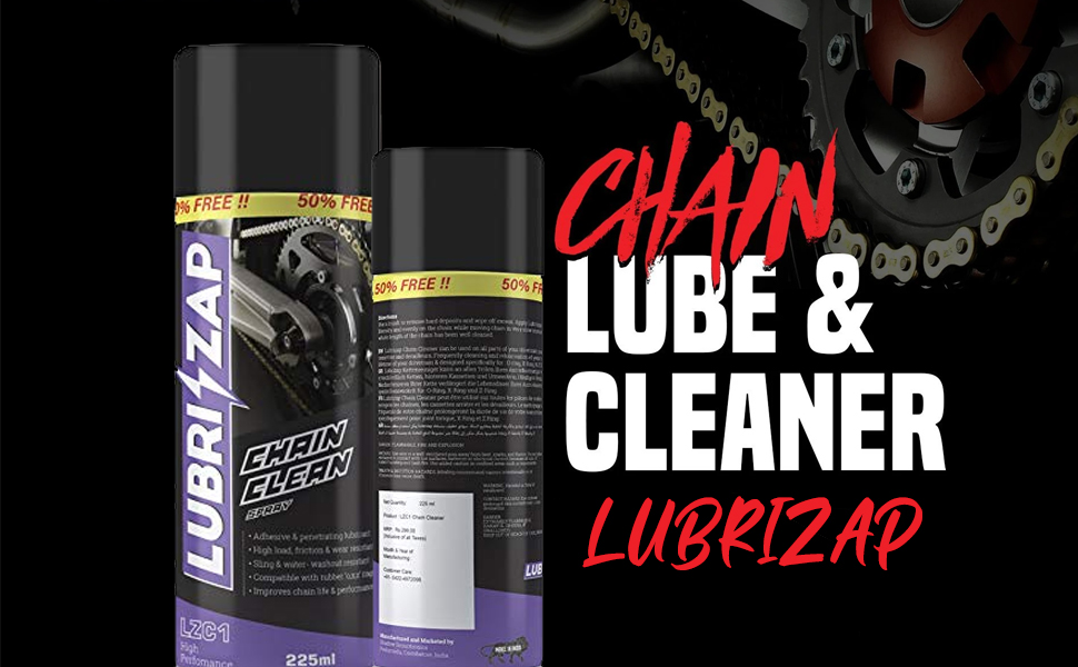 LUBRIZAP Chain Cleaner Spray For All Bikes