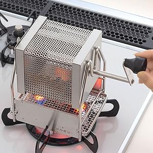 kogu 珈琲考具 ロースター 焙煎機 焙煎器 手動式 Amazon | 珈琲考具 回転式ロースター 手動式自家焙煎器 | 下村企
