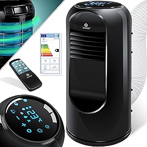 KESSER® Klimaanlage Mobil Schwarz - Kühlen, Luftentfeuchten, Lüften, Ventilator 9000 BTU/h, Klima, Fernbedienung und Tim 9d19662a 076f 4da9 8b04 26e86d24d9f1. CR0,0,3000,3000 PT0 SX300 V1