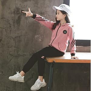 Amazon | [ANGELCITY] 女の子 ジャージ 子供服 キッズ