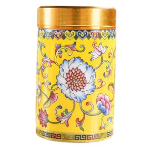 Amazon｜AUTSUPPL ほうろう茶筒 瓶 中国のティーポット 茶入れ