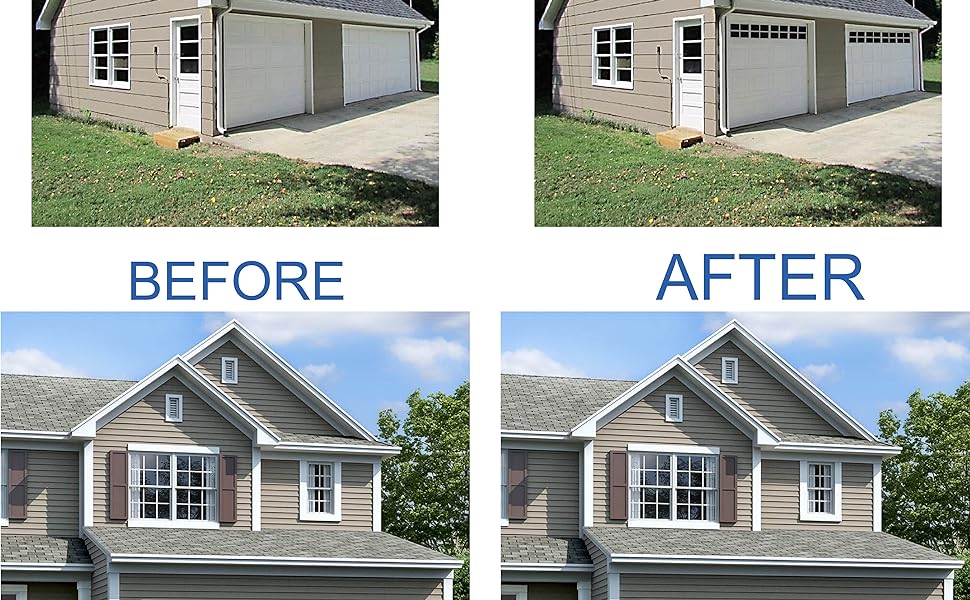 magnet garage door decor fake window