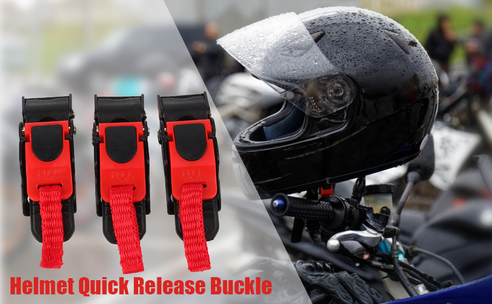 3PCS Helmet Quick Release Buckle, Motorcycle Helmet Strap Buckle Quick