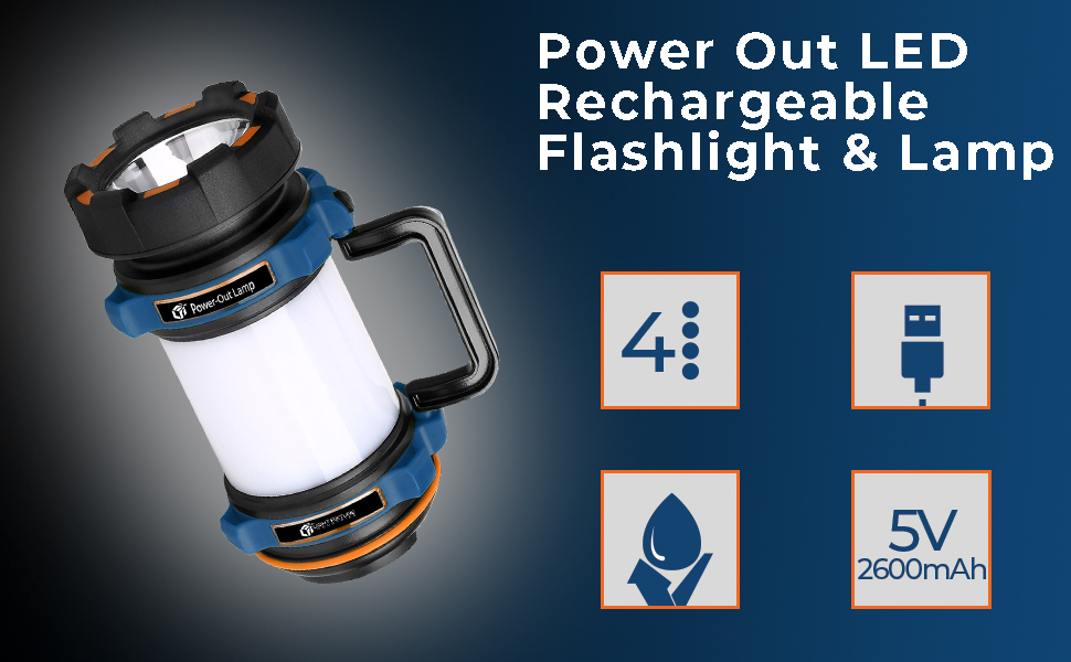 power out led light, emergency light, multi purpose light, battery bank flashlight, led flashlight