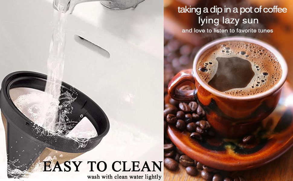 Taktik Reusable Basket Coffee Filter Gold Coffee Filters