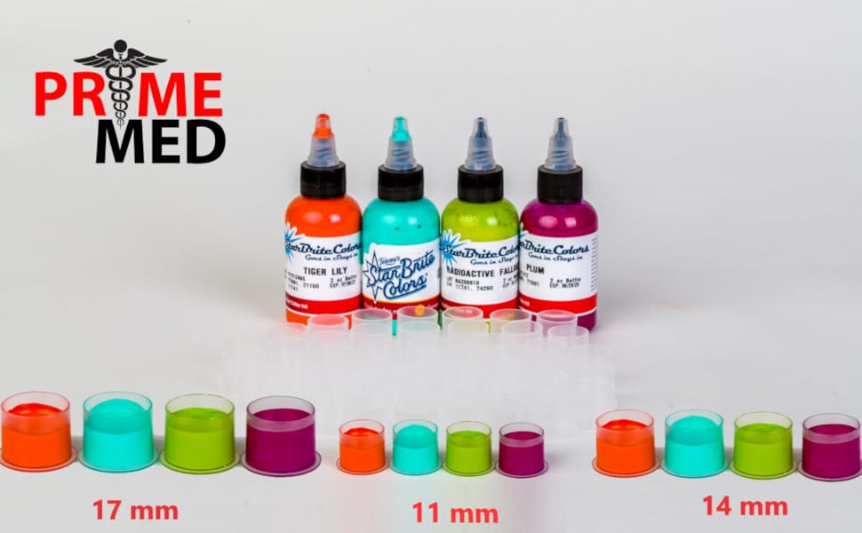 Tattoo Ink Caps from PrimeMed 1,000 Piece Disposable