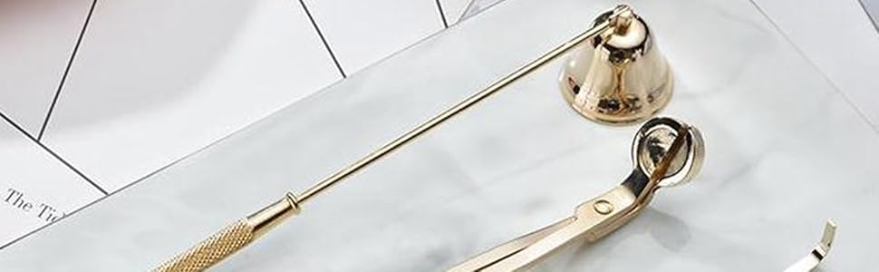 Warmhm 3pcs Candle Accessories Kit Snuffer Wick Trimmer Dipper Made Of Stainless Steel For Use