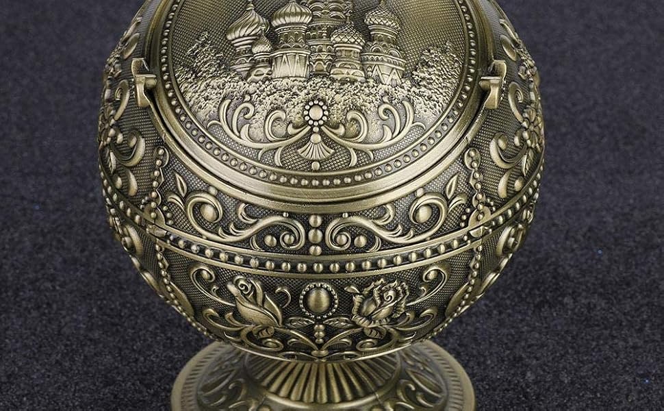 レア！！金属製リブデザイン灰皿 メキシコ代表エンブレム Amazon.co.jp: Fafeicy 防風灰皿ポータ ヨーロッパの レトロな