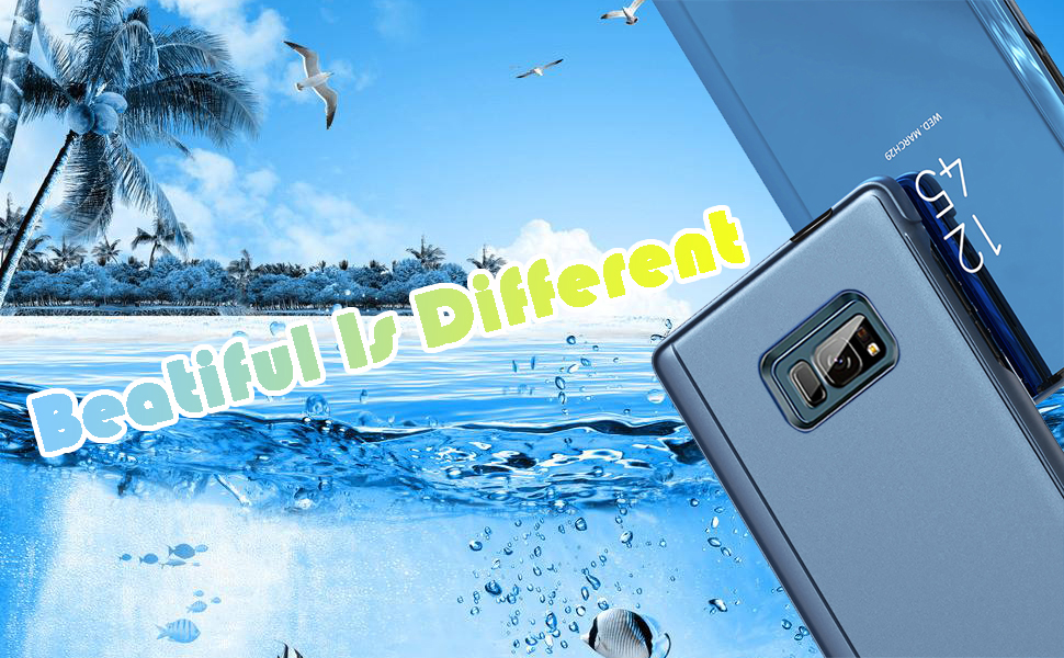 Semi Clear Mirror Flip Cover