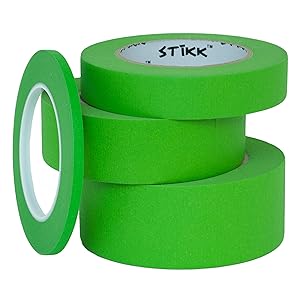 1 roll each 1/4" 1" 1.5" 2" painters masking tape