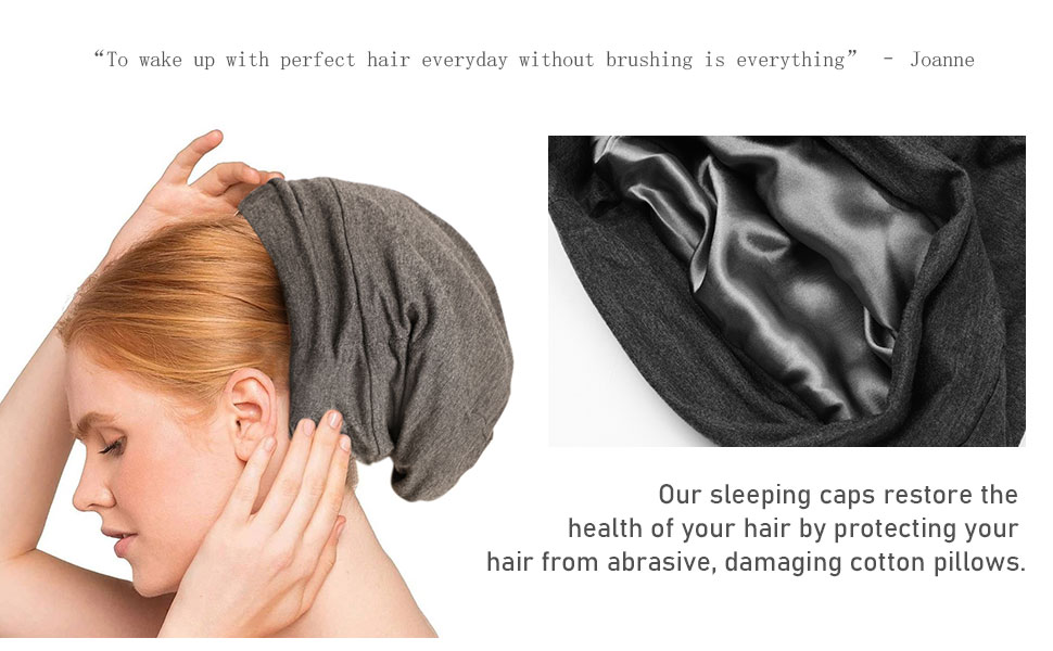 Adjustable Frizzy Hair Beanie 
