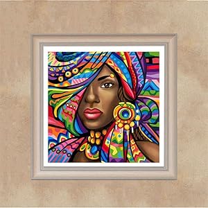 African woman Diamond painting kits
