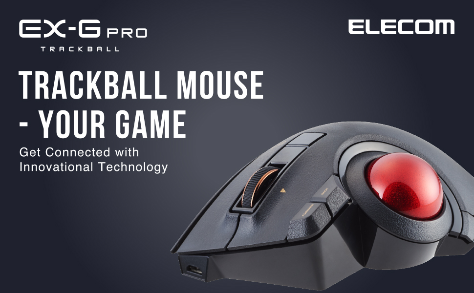 EXG Pro Trackball Mouse, Wired, Wireless, Bluetooth, 3 Types