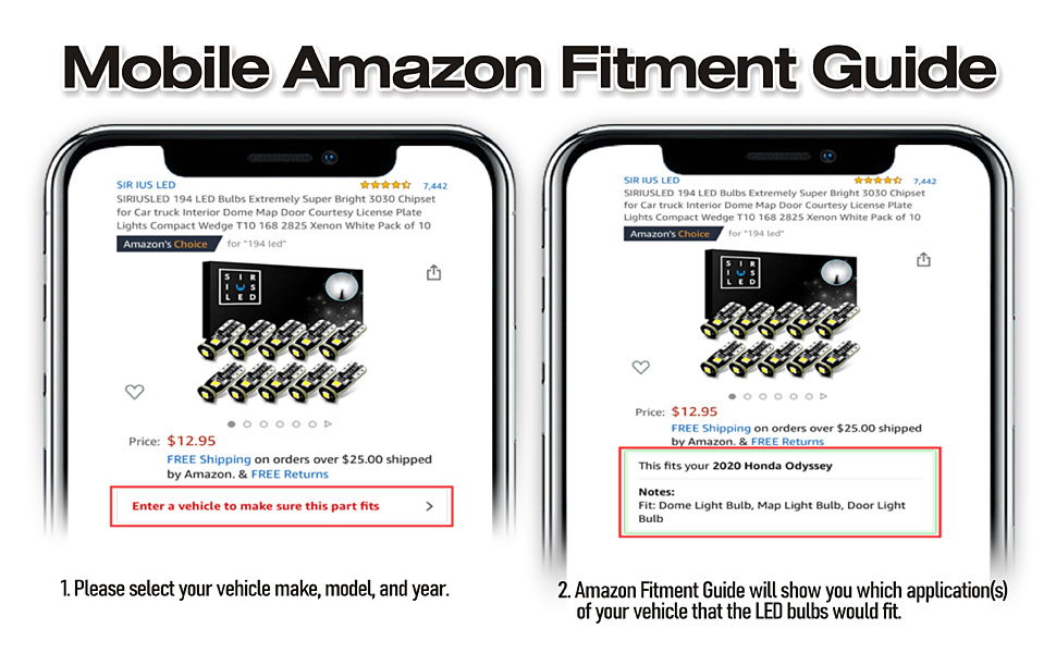 mobile amazon fitment guide