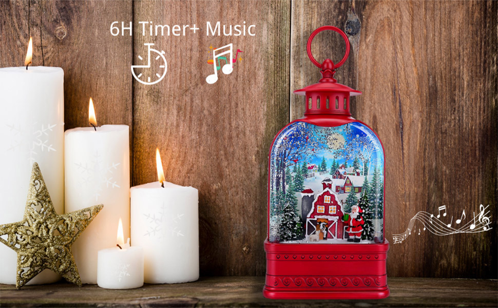 Snow Globe Lantern Christmas Decorations and Gift