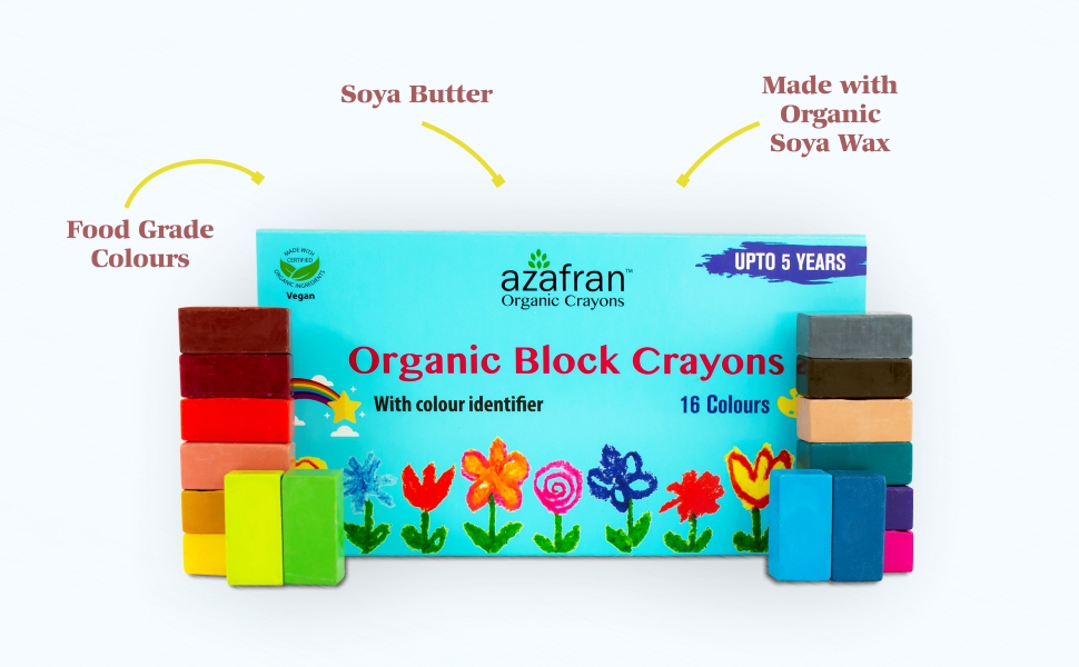 Organic crayons, Azafran