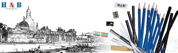 Amazon.com H B Sketching Pencils Set 48-Piece Drawing Pencils and