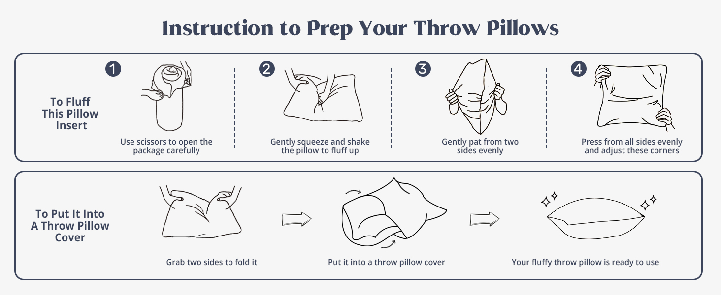 22 x 22 pillow inserts