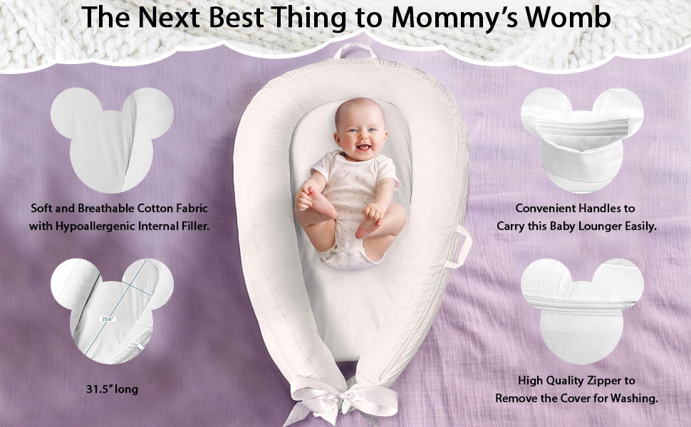Baby Lounger & Nest for Newborn 5 Baby Shower Gift for Newborns