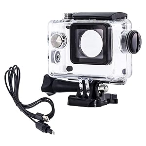 EX-S10 、専用ケース、防水ハウジングEWC-120セット Amazon | ウェアラブルカメラ汎用式 オートバイ用 防水