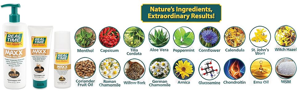 real time pain relief maxx ingredients