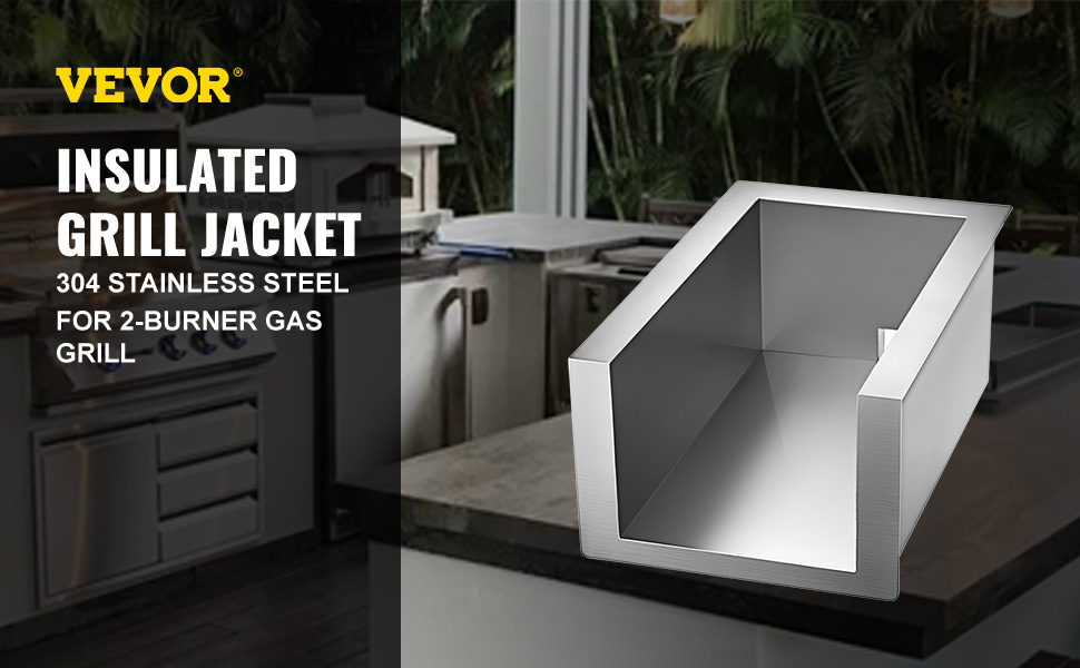 VEVOR Insulated Jacket for Gas Grill 14.5 x 30 Inch