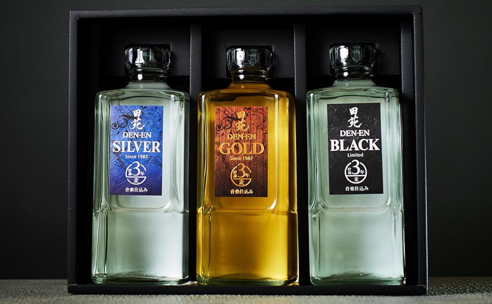 Amazon.co.jp: 田苑酒造 ゴールド＆シルバー＆ブラック 麦焼酎