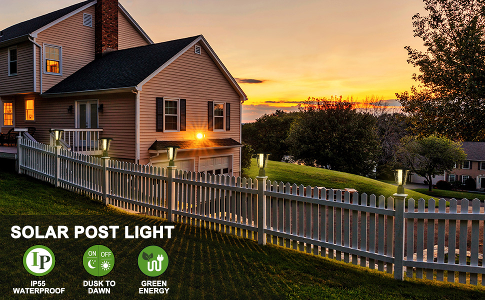 solar post lamp