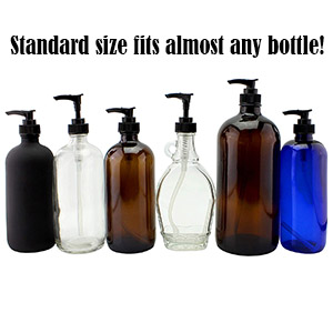 cornucopia black plastic replacement pump tops lotion soap dispensers dip tubes spare parts 