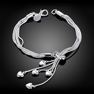925 Silver Plated Wrist Bracelet