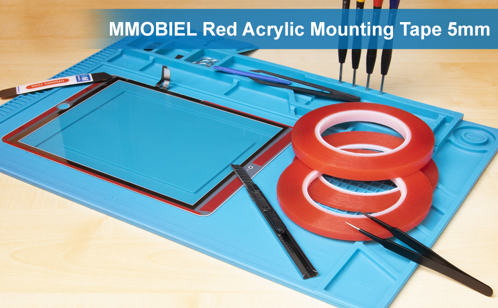 MMOBIEL 5 mm Double Sided Layer Acrylic Strong Adhesive Mounting Tape 25m Long