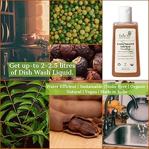 Rustic Art Organic Lemon Tamarind Dish Wash Concentrate
