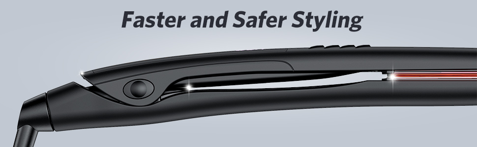 Flat Iron Hair Straightener and Curler Titanium Flat Iron Dual Voltage