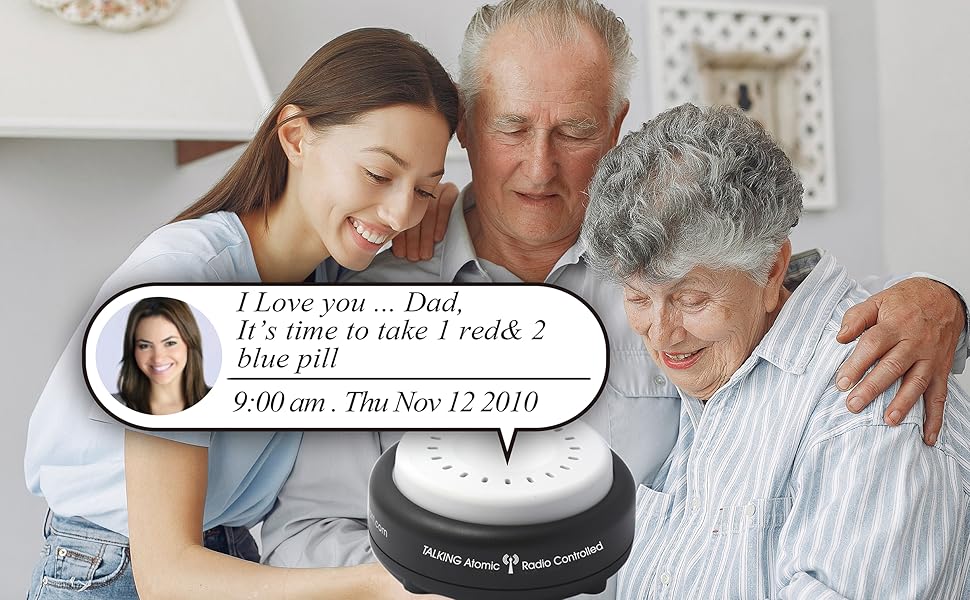 Five Senses Record Your Own Voice Message Alarm Clock