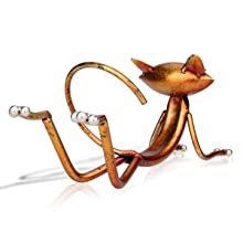 Yoga Cat Metal Sculpture